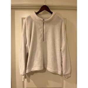 White Fuzzy Sweatshirt